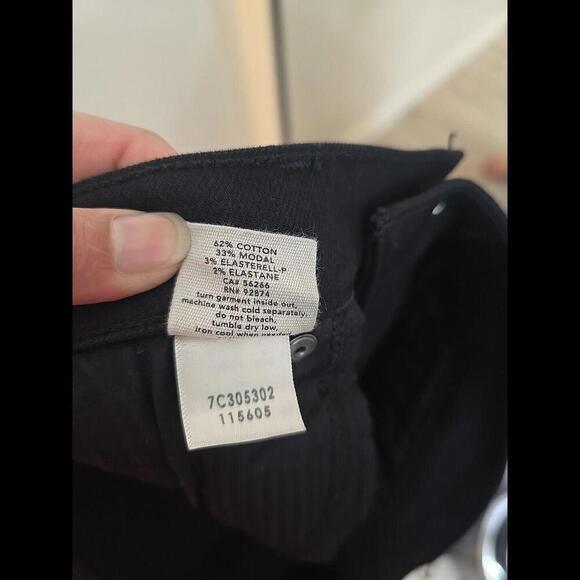 NWT Splendid women's High Waist Slim Kick Crop Ankle Straight Black  Jeans US 28 - Picture 7 of 9